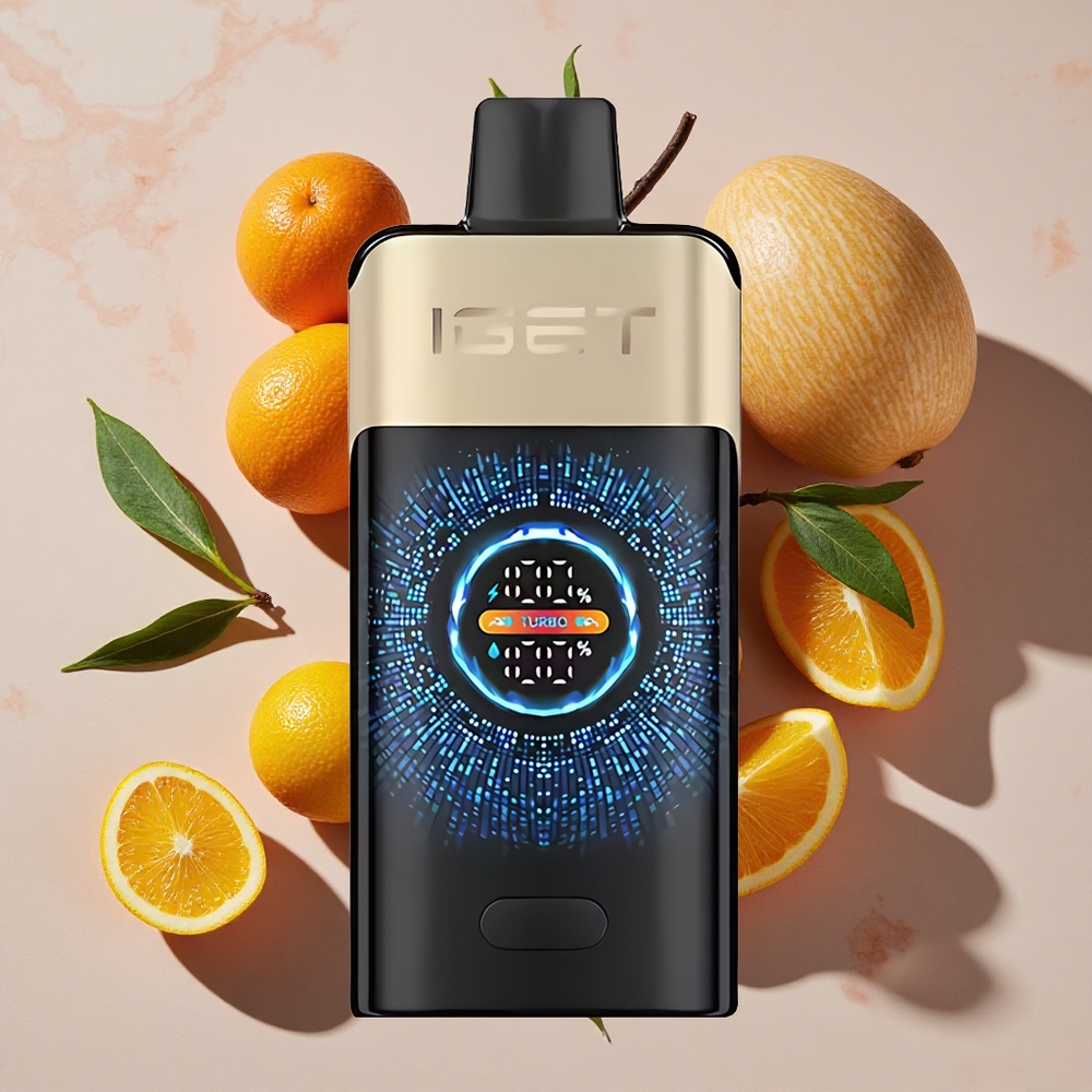 IGET ONE 12000 Puffs Vienreizlietojamais Vape Tropu Oranžais Monstrs, 2700 mAh Akumulators, Liels Izliekts Krāsu Ekrāns
