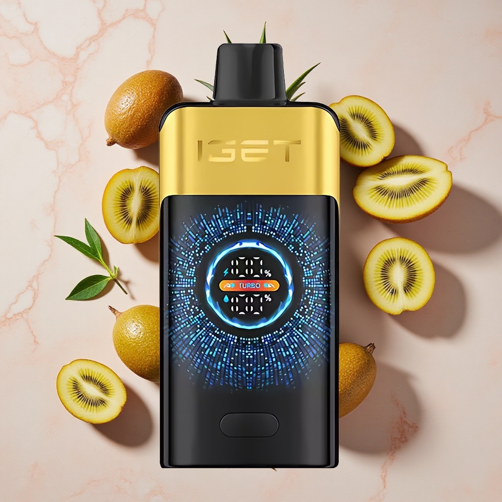 IGET ONE 12000 Puffs Vienreizlietojamais Vape Ķīvija-Ananāss (12000 Puffs Režīms, 2700 mAh)