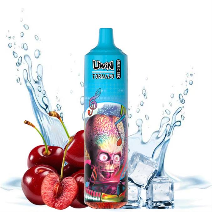 UWIN Vape Tiešsaistē - ķiršu ledus UWIN CRYSTAL 35k vienreizējās lietošanas vape H0T421